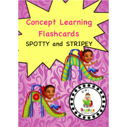 Adjective Flashcards - Spotty and Stripy